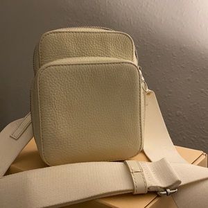 Kara NYC bag in white leather